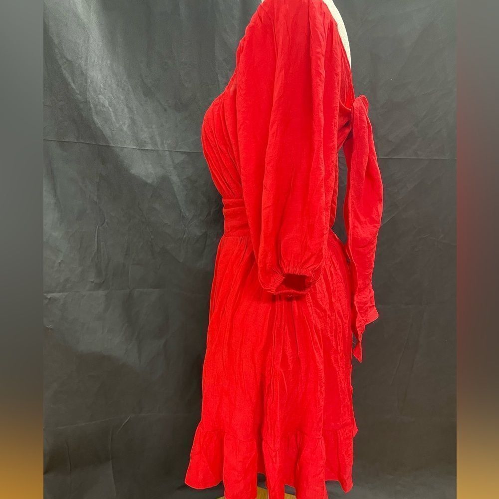 Poppy red summer sun dress - Picture 9 of 12